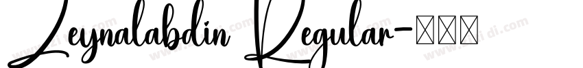 Zeynalabdin Regular字体转换